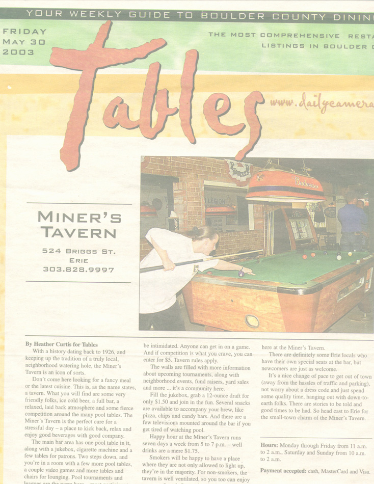 Miner's Tavern